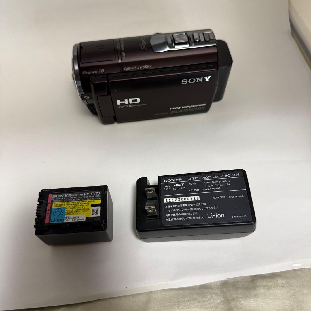 SONY HDR-CX590V ビデオカメラ 一式セット GPS搭載