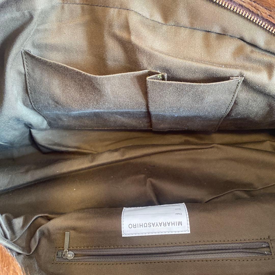 ミハラヤスヒロMIHARAYASUHIROハラコバック　レザー