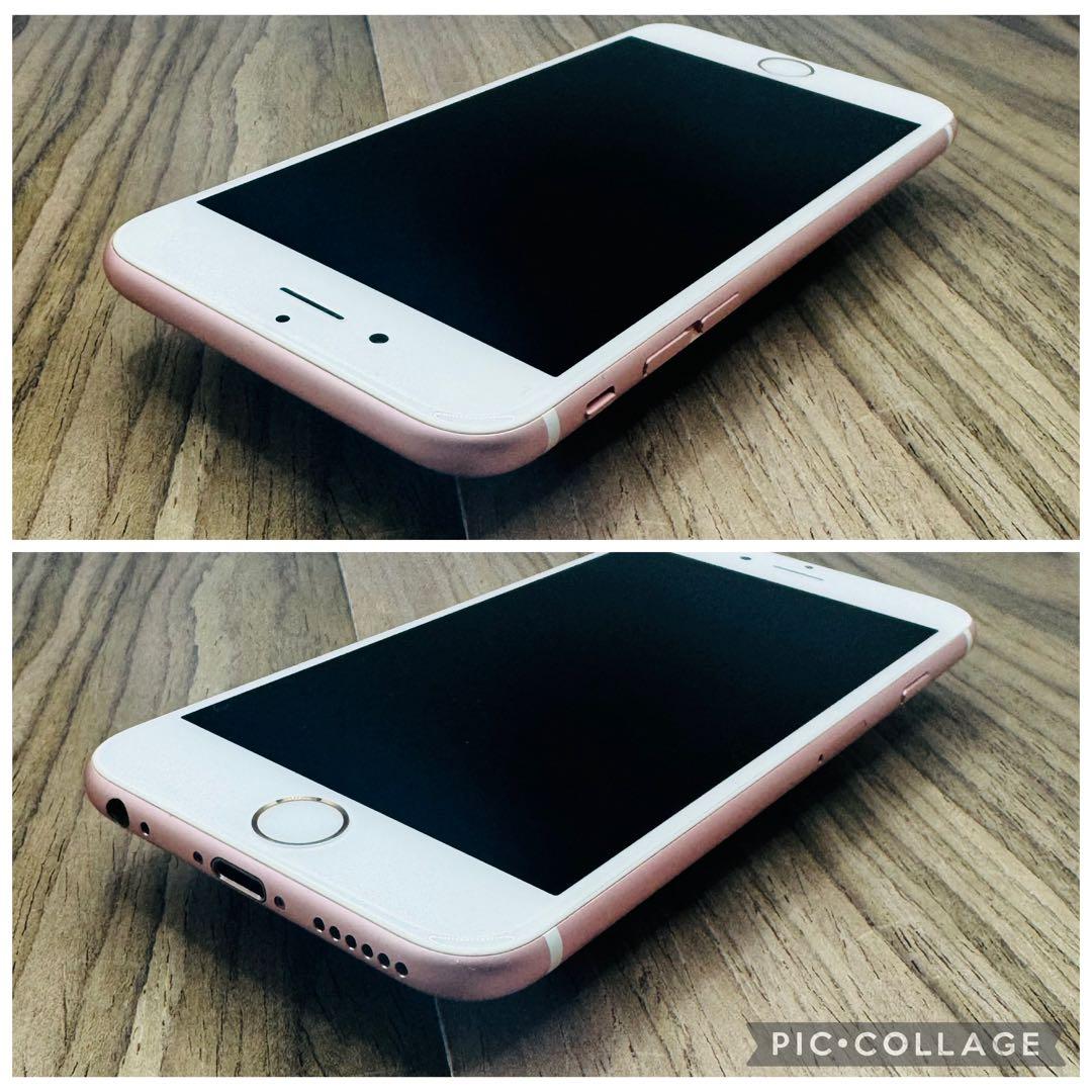 【美品】iPhone6s ローズゴールド 128GB シムフリー 新品バッテリー