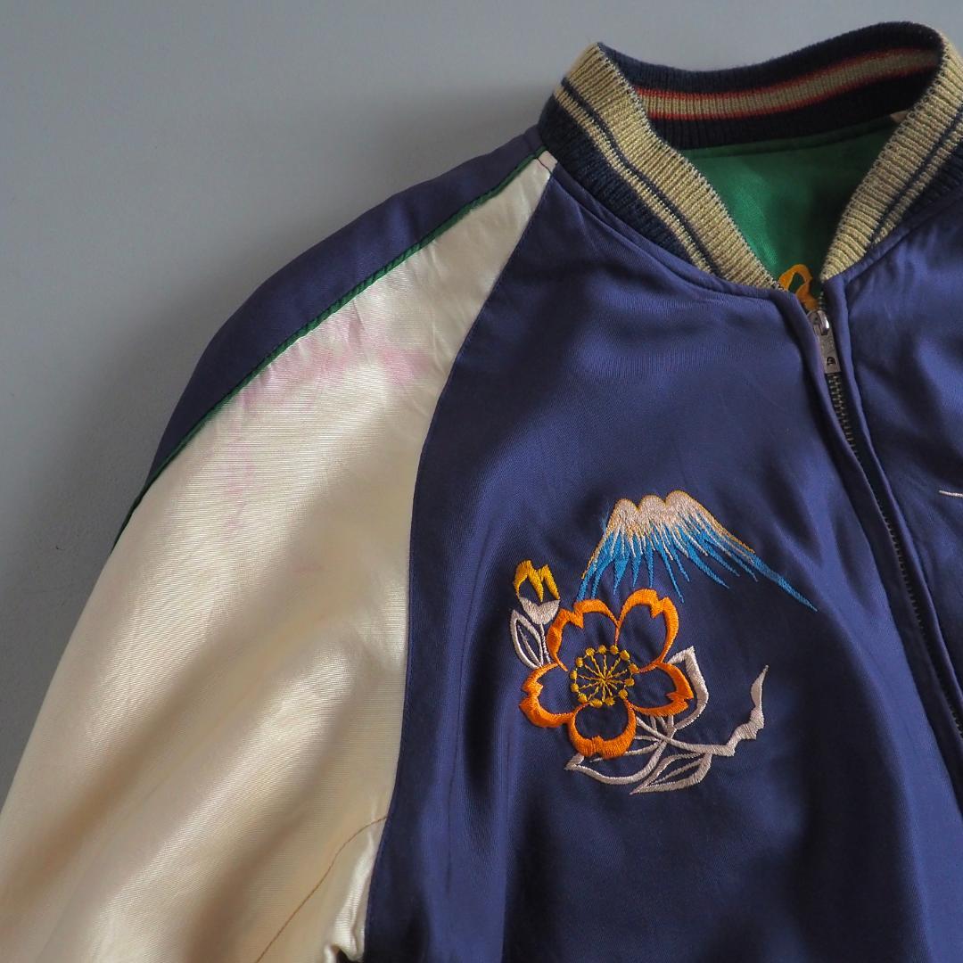 テーラー東洋　スカジャン　リバーシブルジャケット　鷹　日本地図