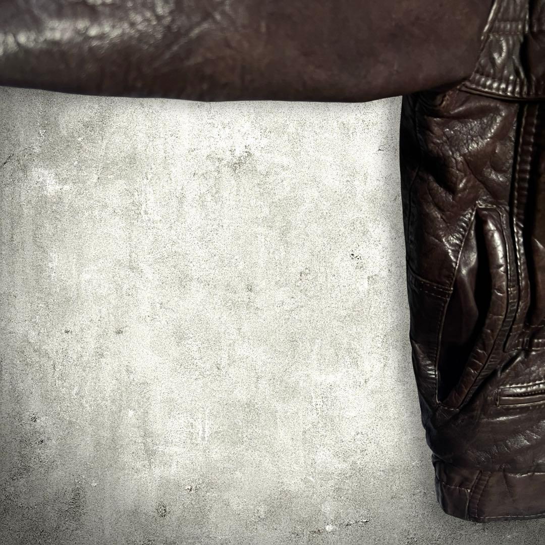 2点まとめ、ヴィンテージ A-2 フライトジャケット レザー XL相当 ブラウン