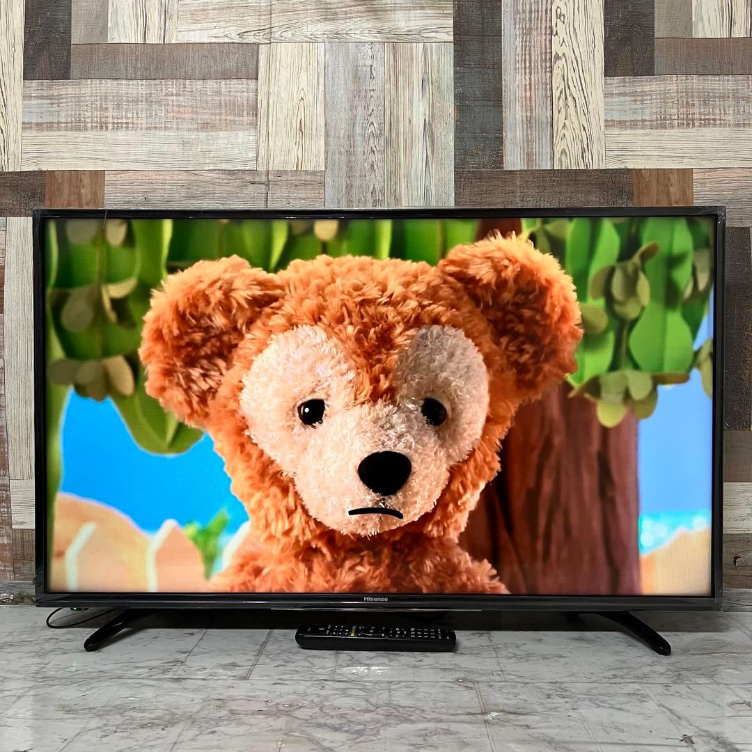 即日受渡❣️全国送料込ハイセンス 43V型 液晶テレビ外付HDD裏番組録画対応