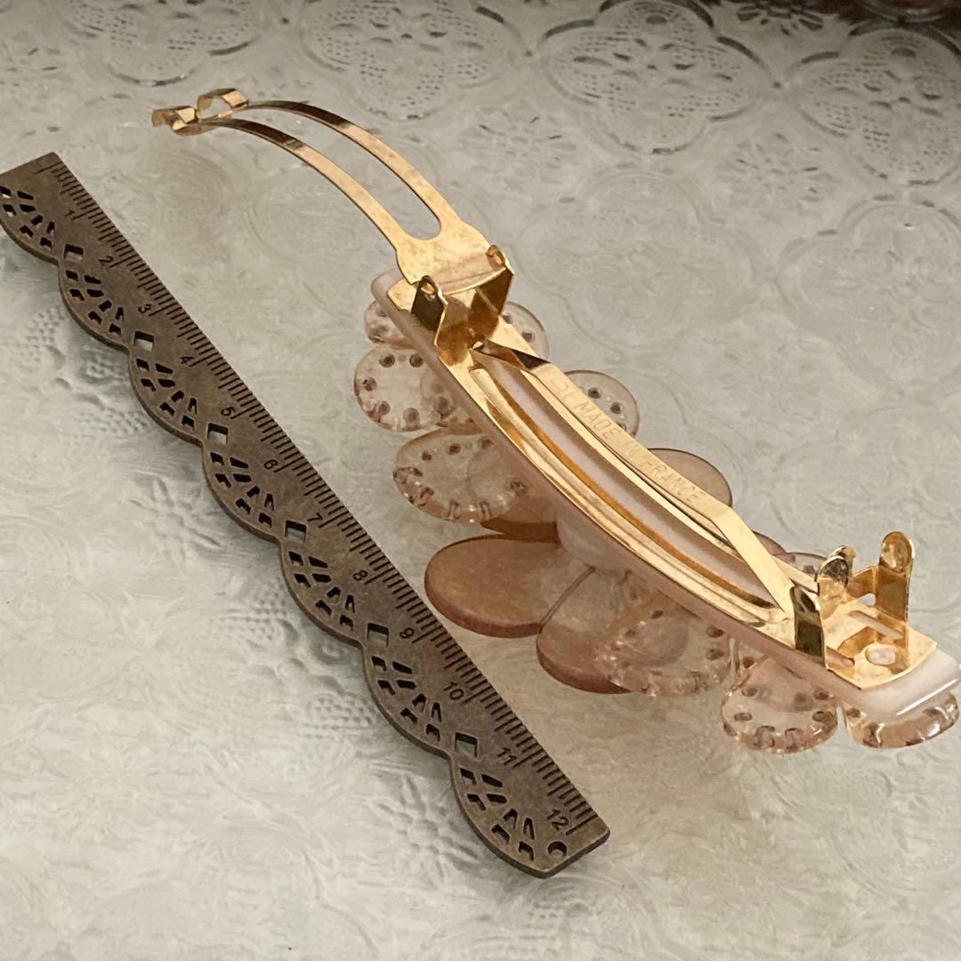 ALEXANDRE PARIS クリアフラワー バレッタ