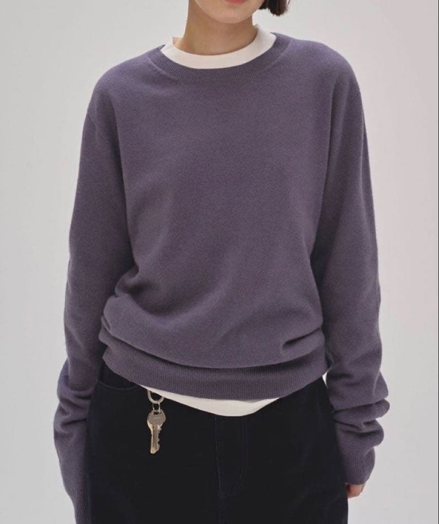 todayful Wool Cashmere Seamless Knit ブルー