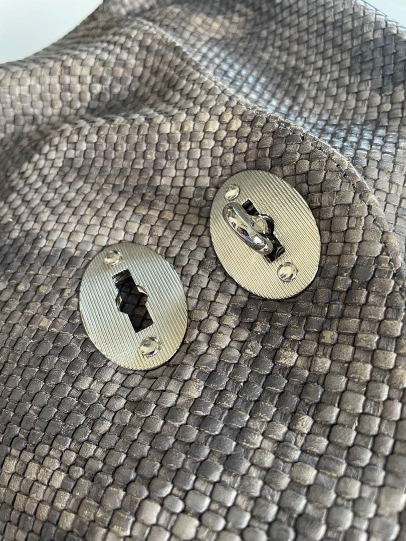 【新品】ザネラート　ポスティーナ　カモフラ　パイソン　グレー　スエード