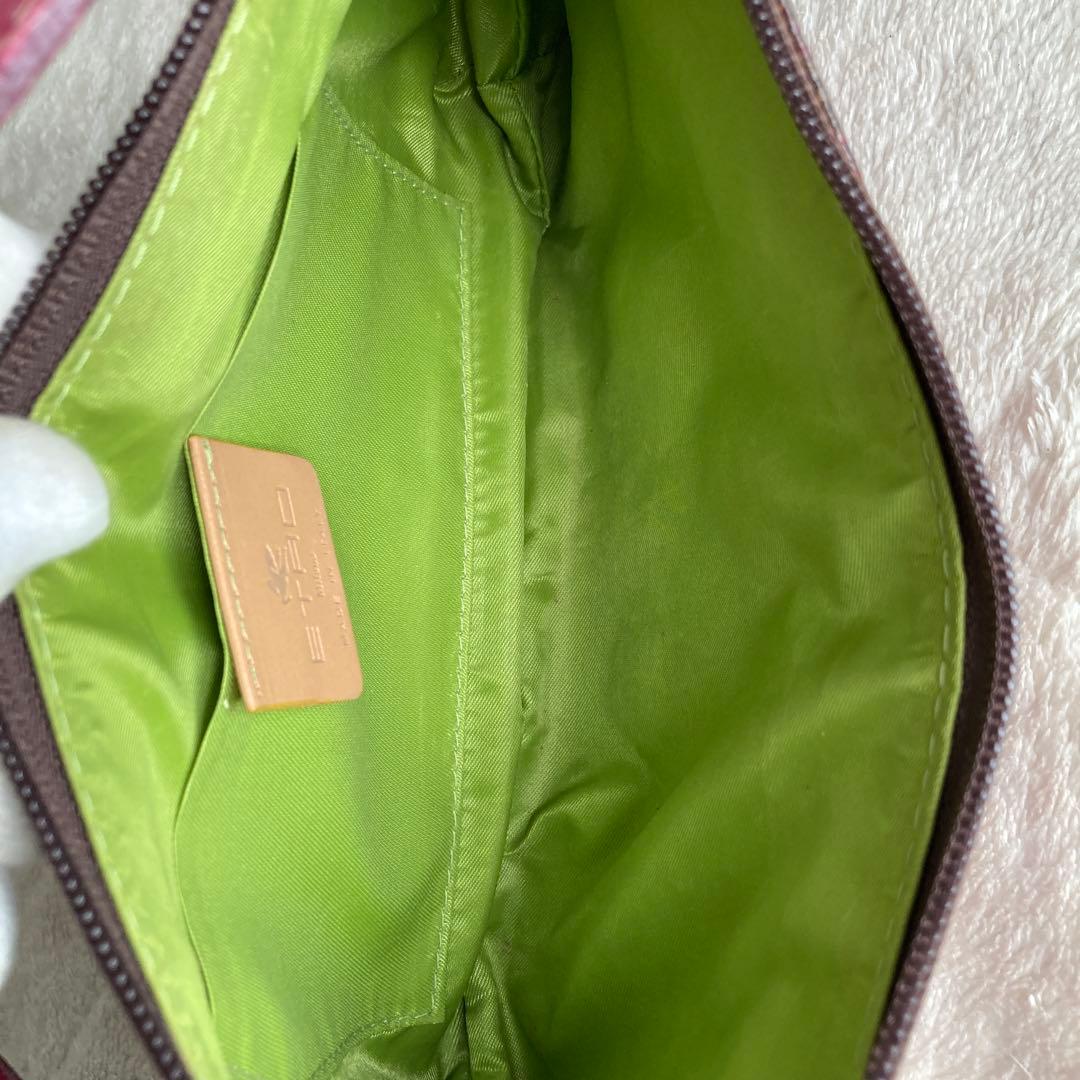 極美品　ETROエトロ　花柄刺繍ハンドバッグ　ペイズリー　ポシェット　イタリア製