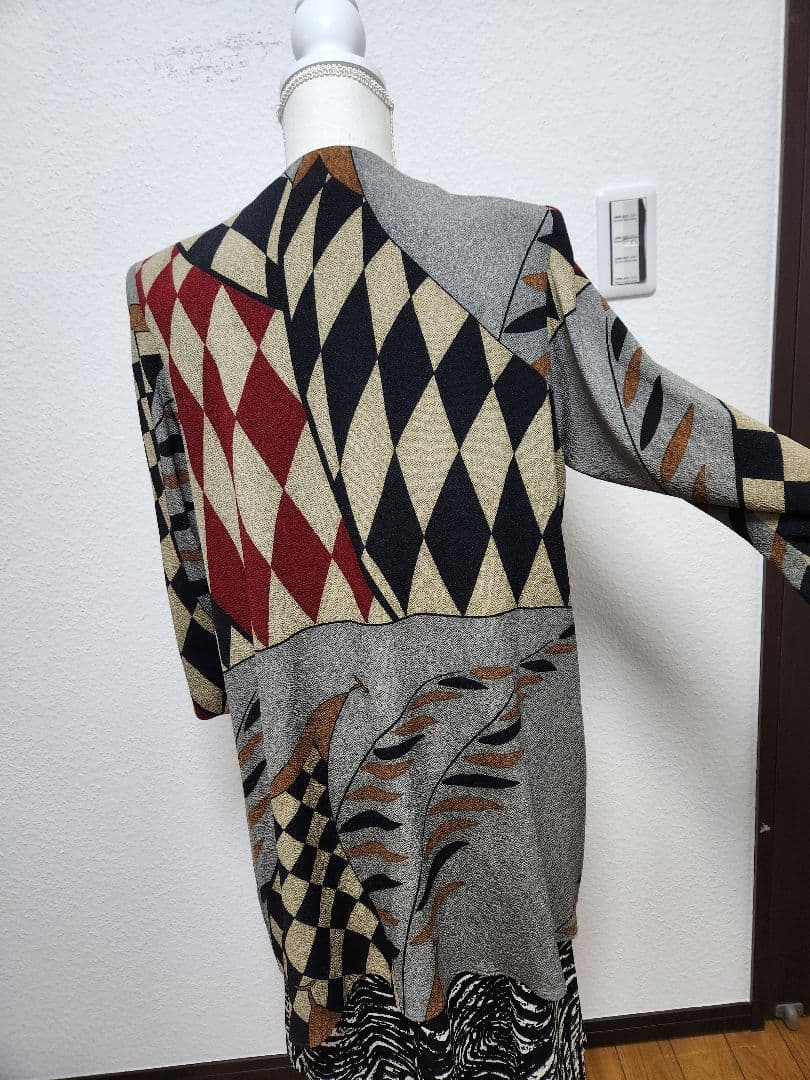 チ*コ様 詩仙堂　ダイヤ柄のアウター