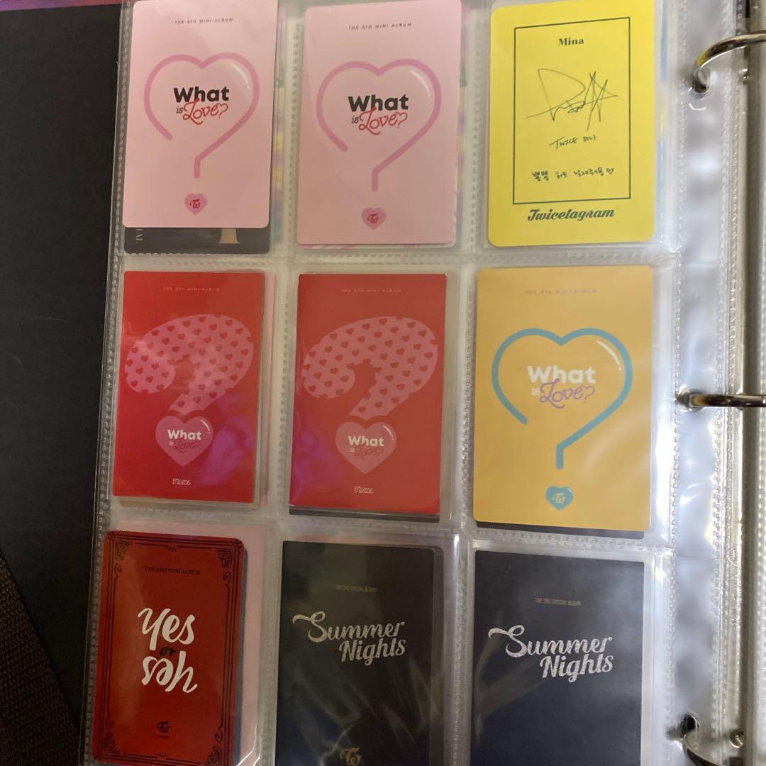 TWICE トレカバインダー　トレカセット　ツウィ，ミナ　全ては映っていません。