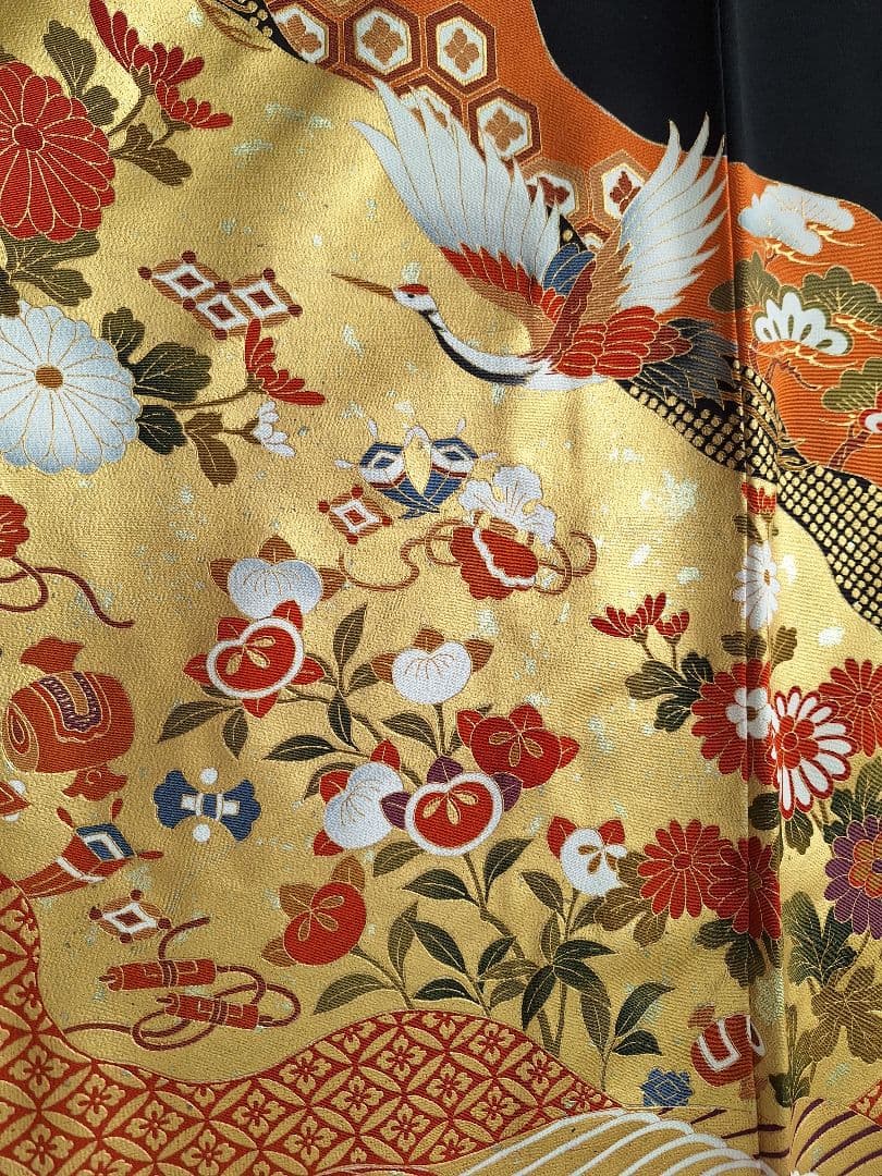 着物リメイクワンピース3685