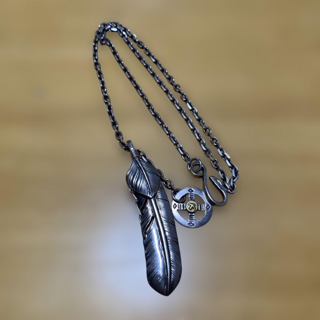 goro's ゴローズ 金メタル付きホイール イーグルフック フェザー右向き