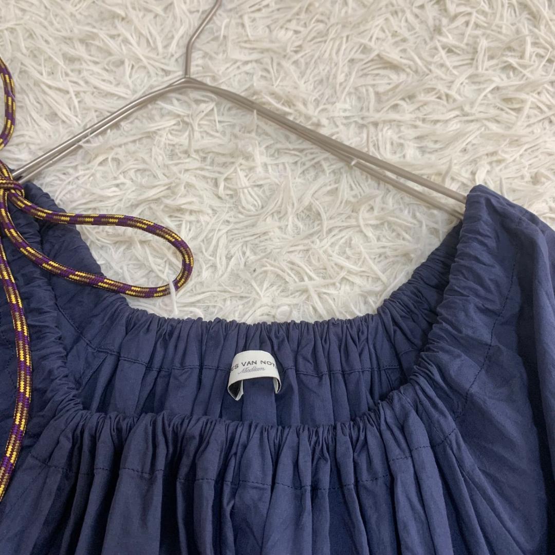 15212✨ドリスヴァンノッテン ギャザー ドローコード ブラウス カットソー