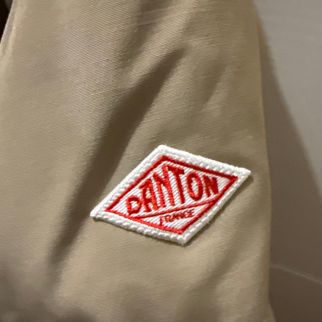 DANTON フードダウンジャケット ベージュ　フリークスストア　s