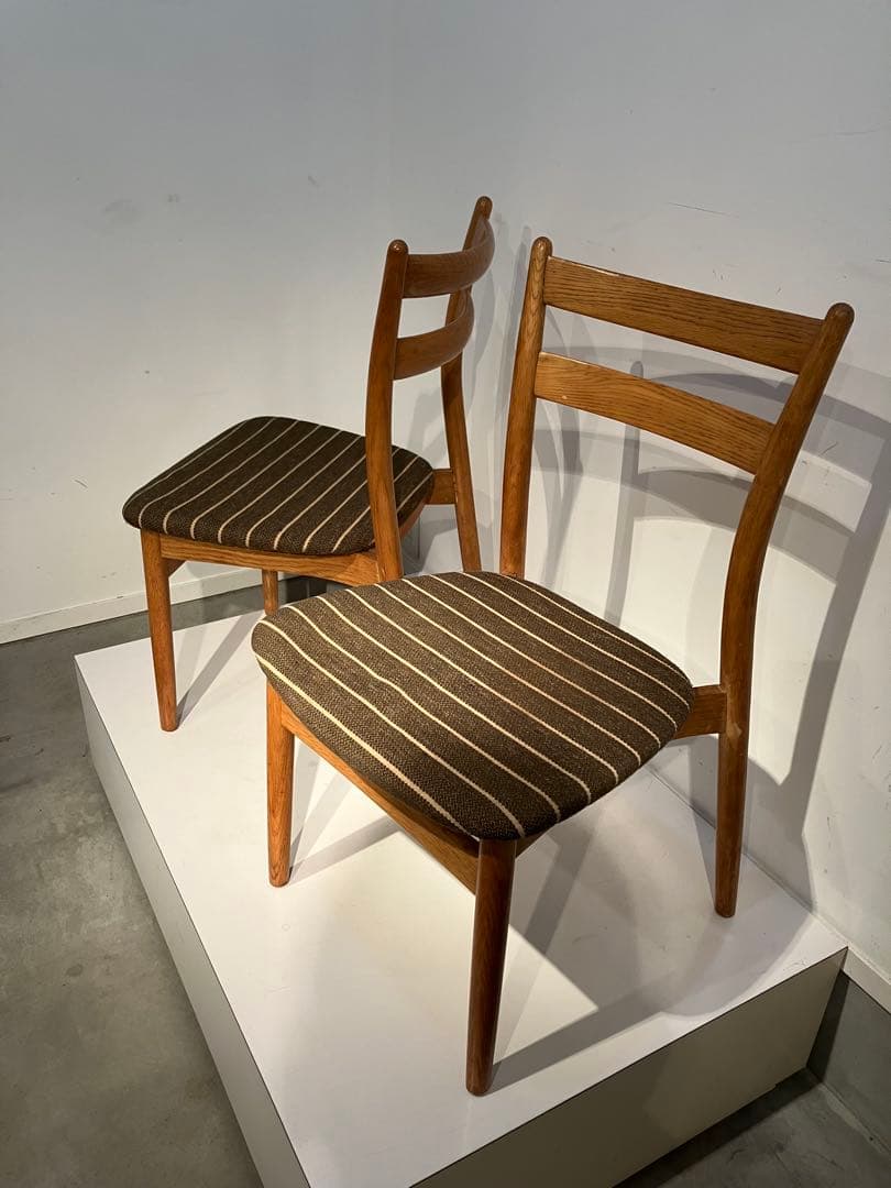 日進木工 nissin ヴィンテージチェア2脚、天童木工、柏木工、キツツキレトロ