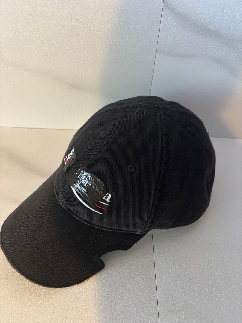 BALENCIAGA HAT GAFFER CAP テープロゴ