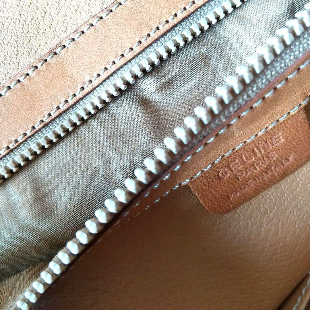 セリーヌマカダム柄 ボストンバッグ ブラウン