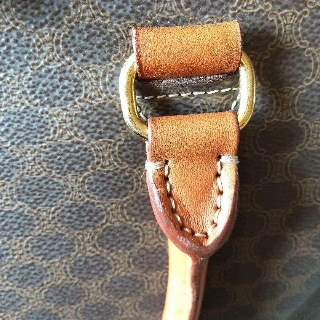 セリーヌマカダム柄 ボストンバッグ ブラウン