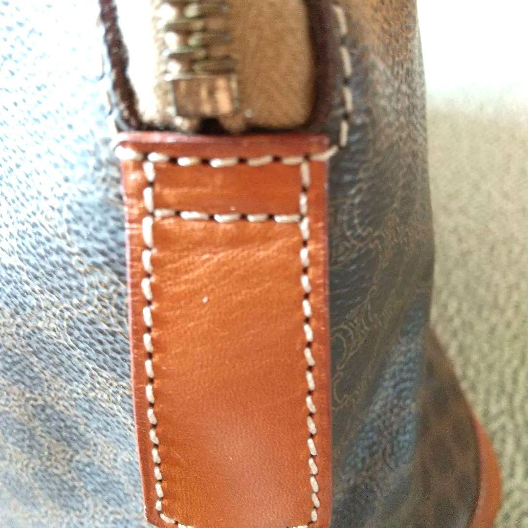 セリーヌマカダム柄 ボストンバッグ ブラウン