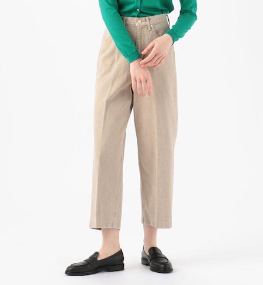 新品★ ワイド デニムパンツ ダークグレーTOMORROWLAND ¥21780