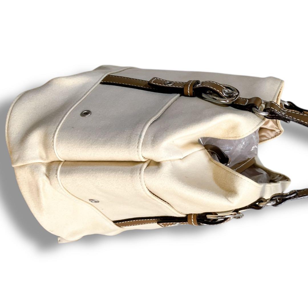 バーバリーブルーレーベル ホースロゴ 希少 トートバッグ クリームベージュ