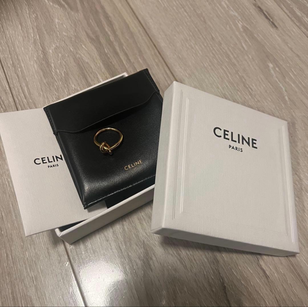 CELINE ゴールドノットリング 50