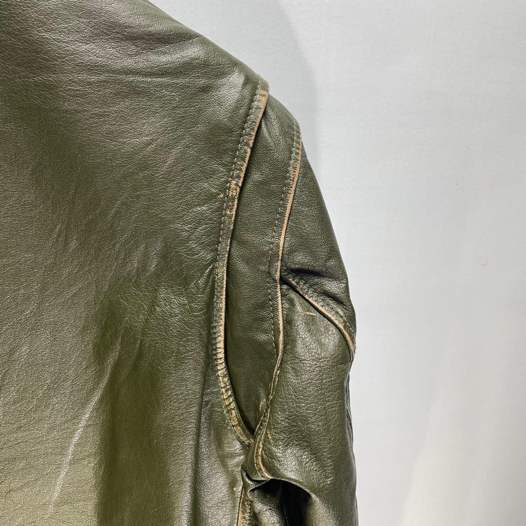 AVIREX バッファローレザー　ライダースジャケット　サイズM