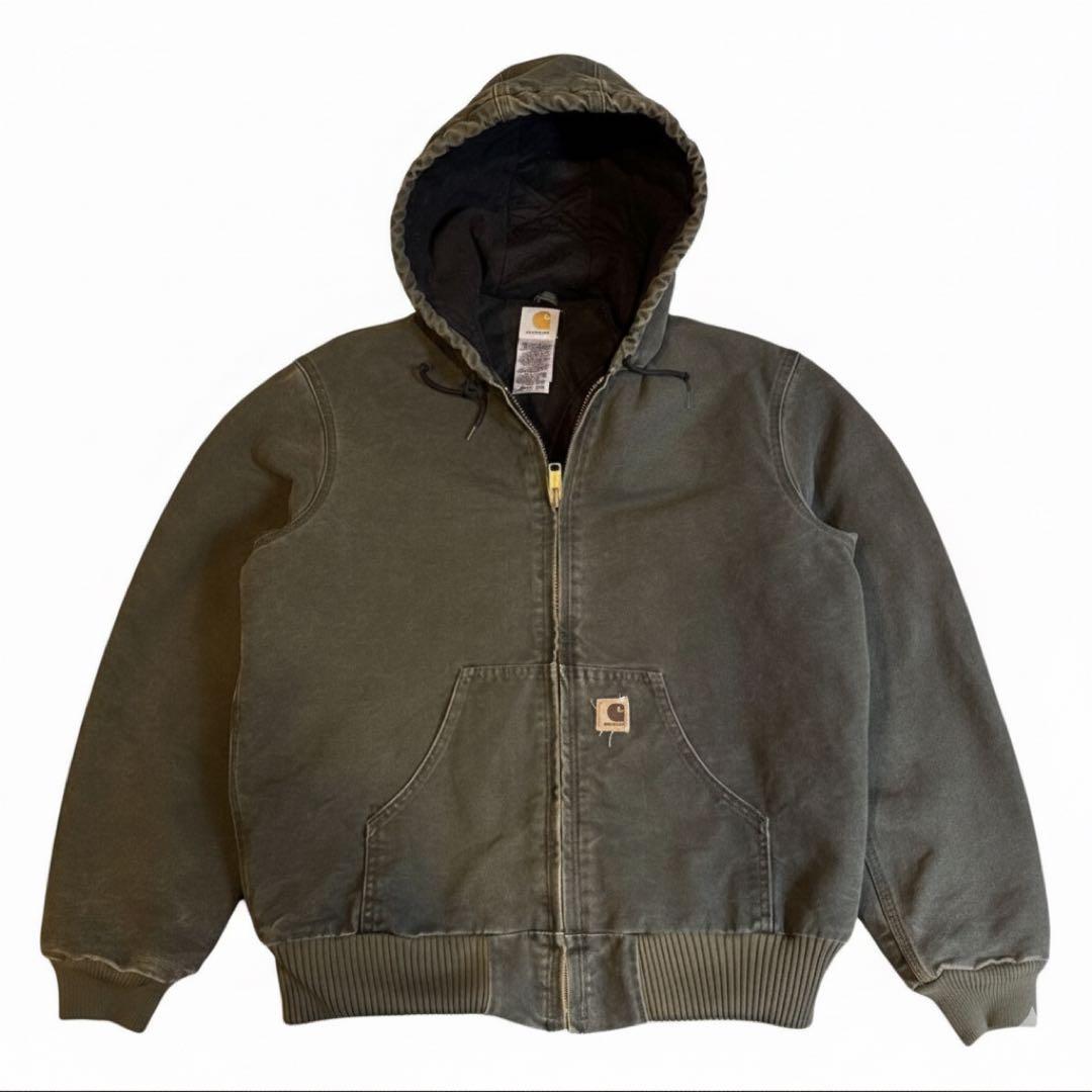 J130 MOSカーハート　アクティブジャケット モスグリーン