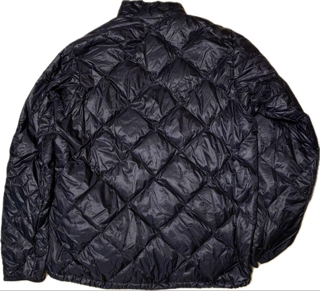 90s MOONSTONE ダイヤキルティング ブラックダウンジャケット S