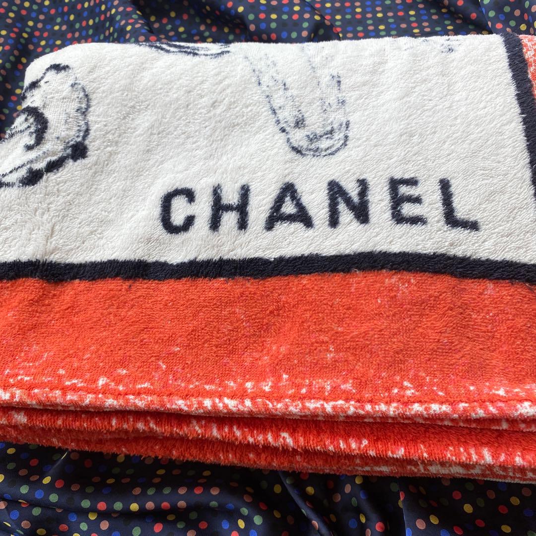 ヴィンテージ　CHANEL ビーチタオル