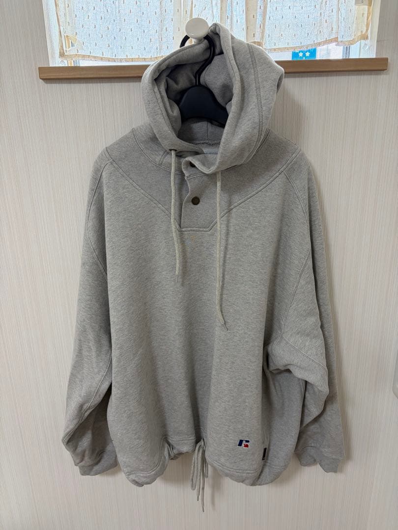 新品　Russell×Berberjin スウェットパーカー　グレー　Lサイズ