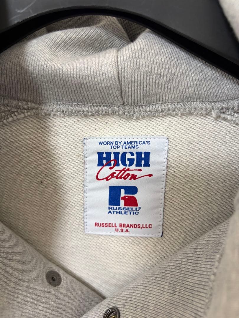 新品　Russell×Berberjin スウェットパーカー　グレー　Lサイズ