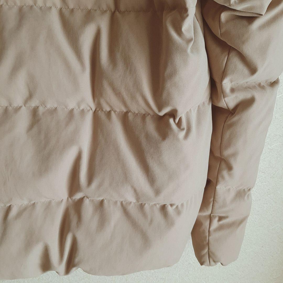 A DAY IN THE LIFE フェイクファーフードダウンコート　ベージュ