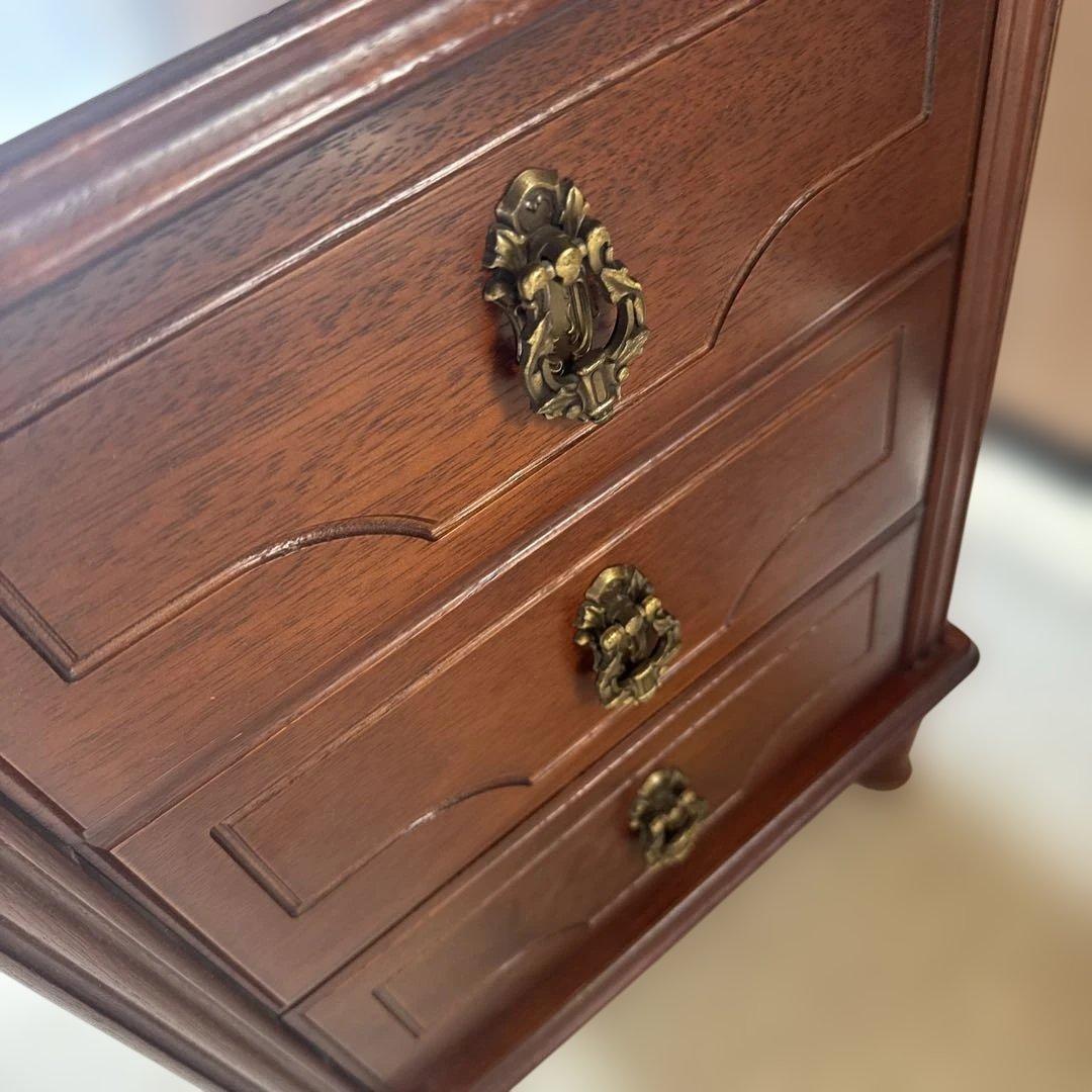 (37) AYANO CRAFT 綾野製作所 木製 キャビネット 電話台 レトロ