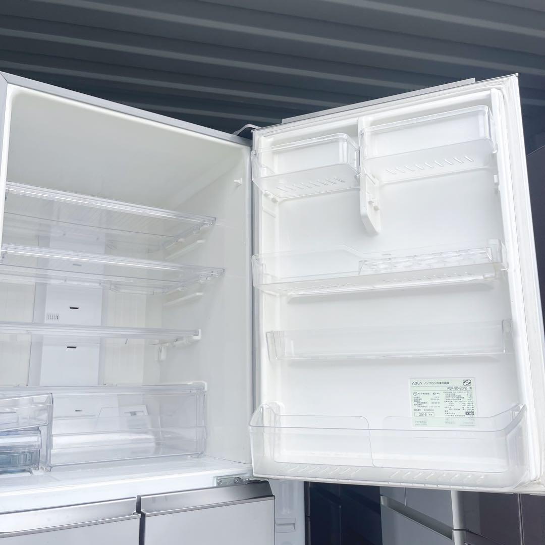7取付無料！高性能AQUAスタイリッシュシルバー5ドア冷蔵庫！洗濯機