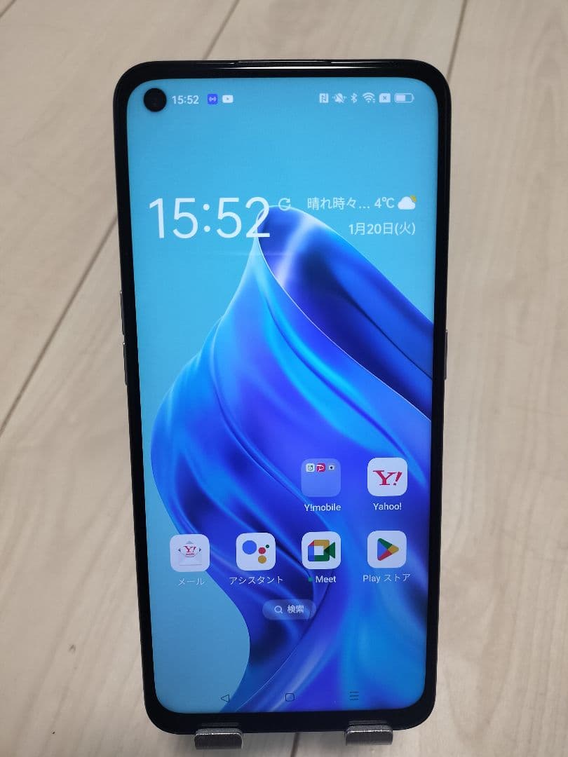 opporeno5a アイスブルー simフリー スマートフォン本体