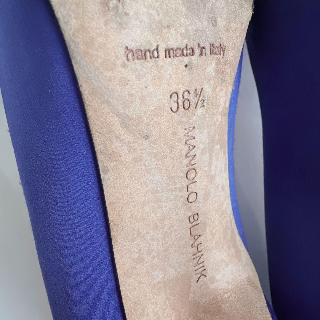 Yuk　マノロブラニク　ハンギシ　ビジューバックル　クリスタル　パンプス