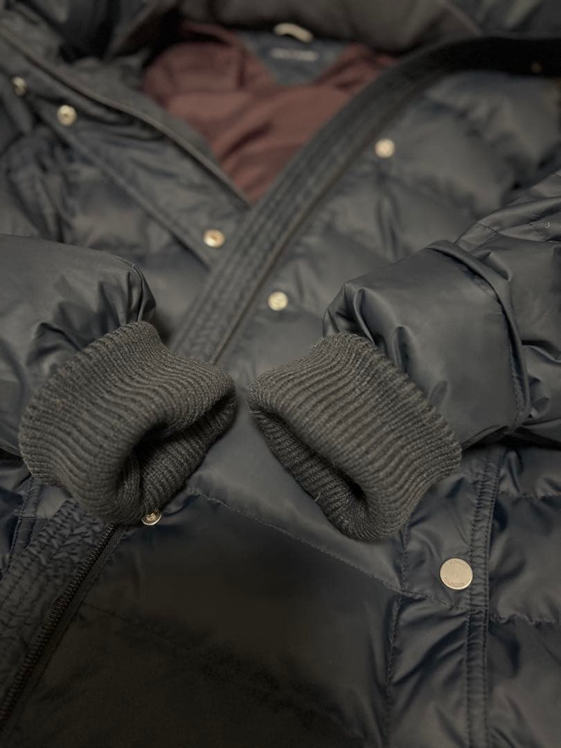 美品  ファーフードロングダウンコート土日限定価格