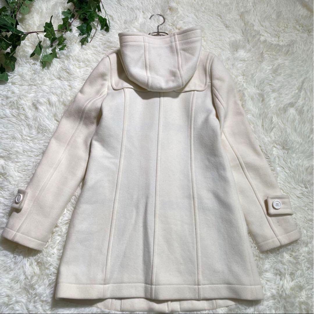 ブルーレーベルクレストブリッジ プライムメルトン ダッフルコート M 極美品 白