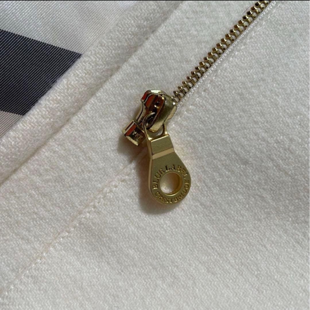 ブルーレーベルクレストブリッジ プライムメルトン ダッフルコート M 極美品 白