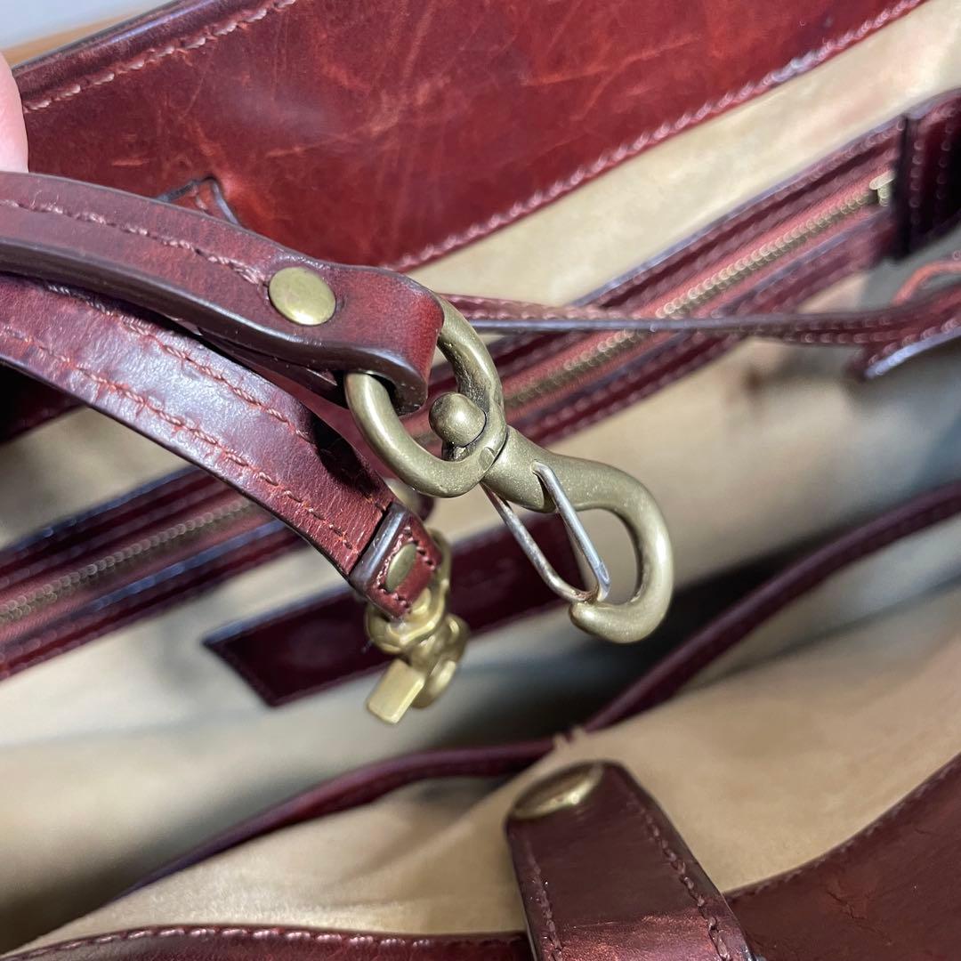 激シブ✨GANZO オープントートバッグ GUD ボルドー ガンゾ ビジネス