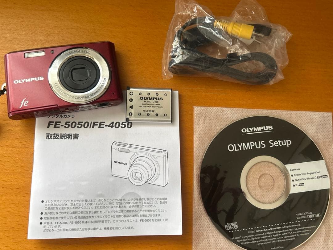 OLYMPUS FE レッド FE-4050 コンパクトデジタルカメラ