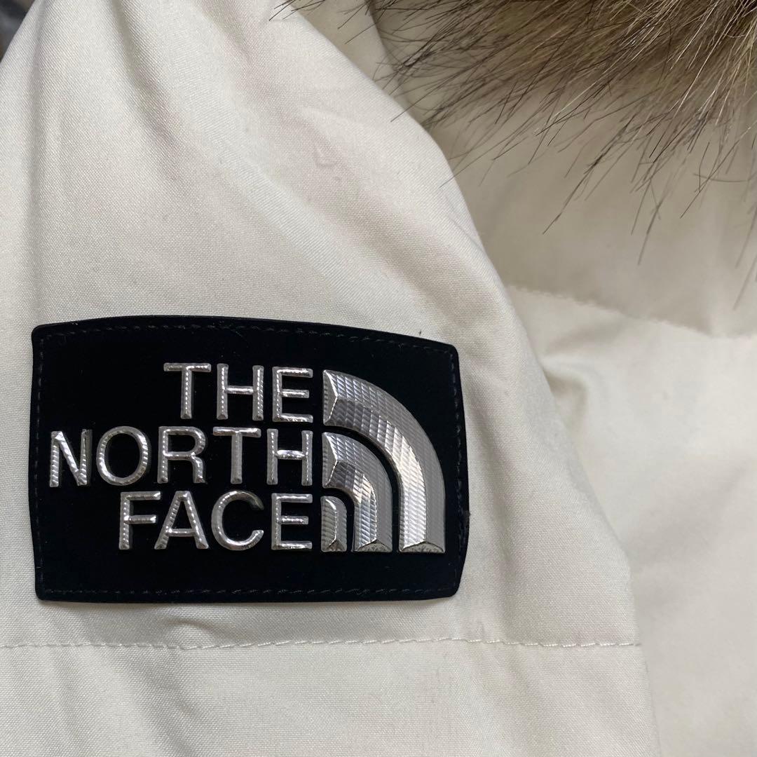 美品 ノースフェイス ロングダウン ダウン 白 M相当