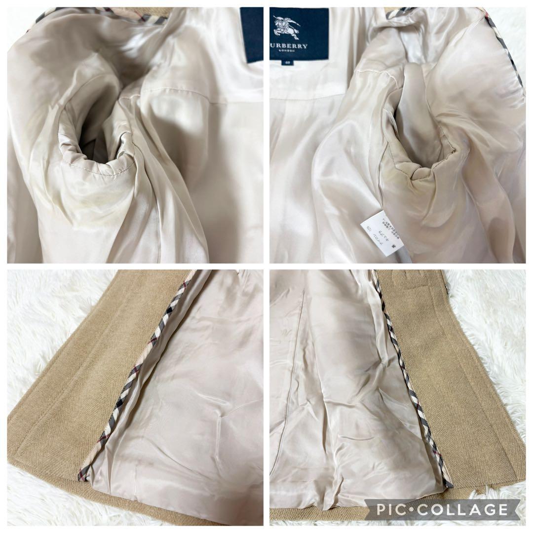 バーバリーロンドン フード付き ロングダッフルコート キャメル サイズ40