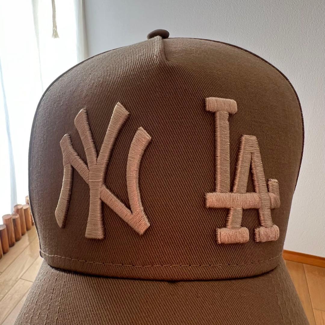 美品　NEW ERA ニューエラ 9FORTY DOUBLE LOGO キャップ