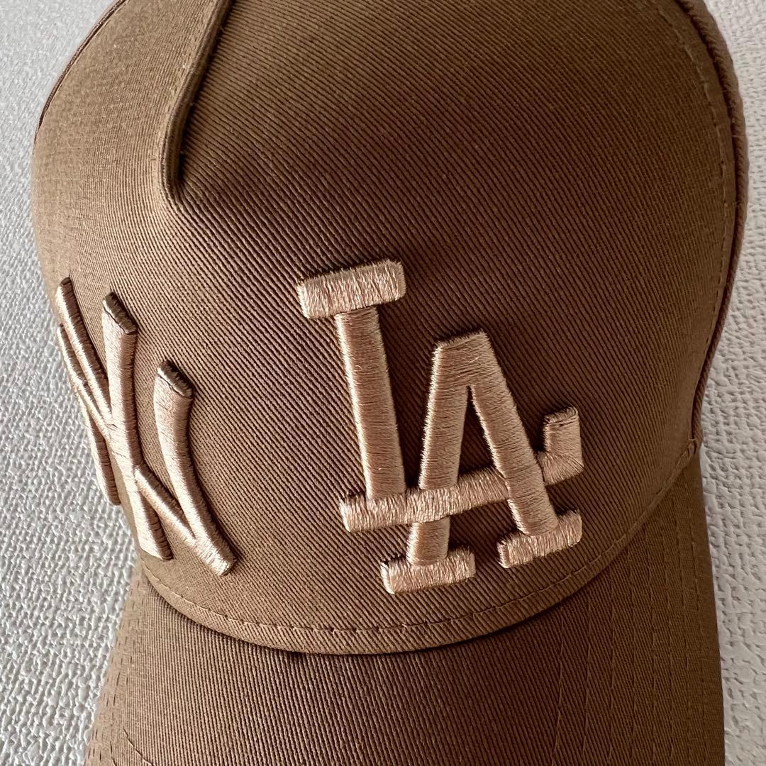 美品　NEW ERA ニューエラ 9FORTY DOUBLE LOGO キャップ