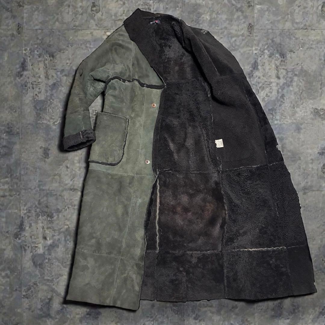 ジャケット・アウター rare 45rpm mouton coat long darkgreen