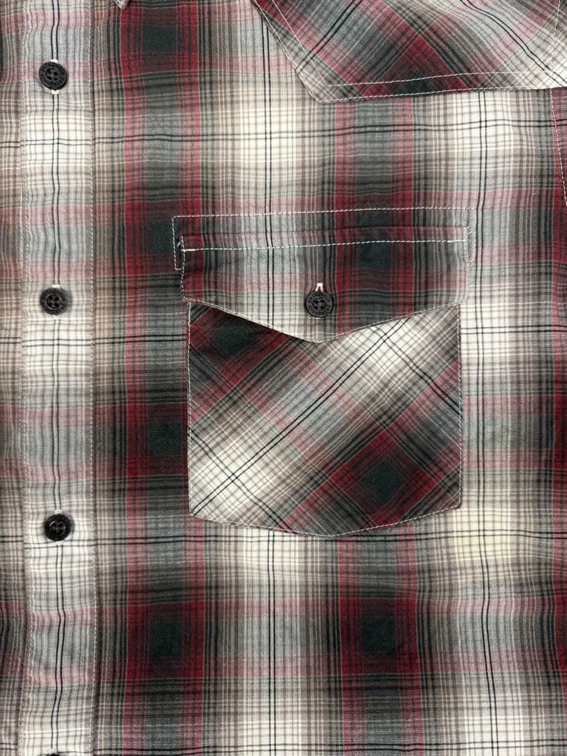 patagonia FA11 オンブレ チェックシャツ オーガニックコットン L