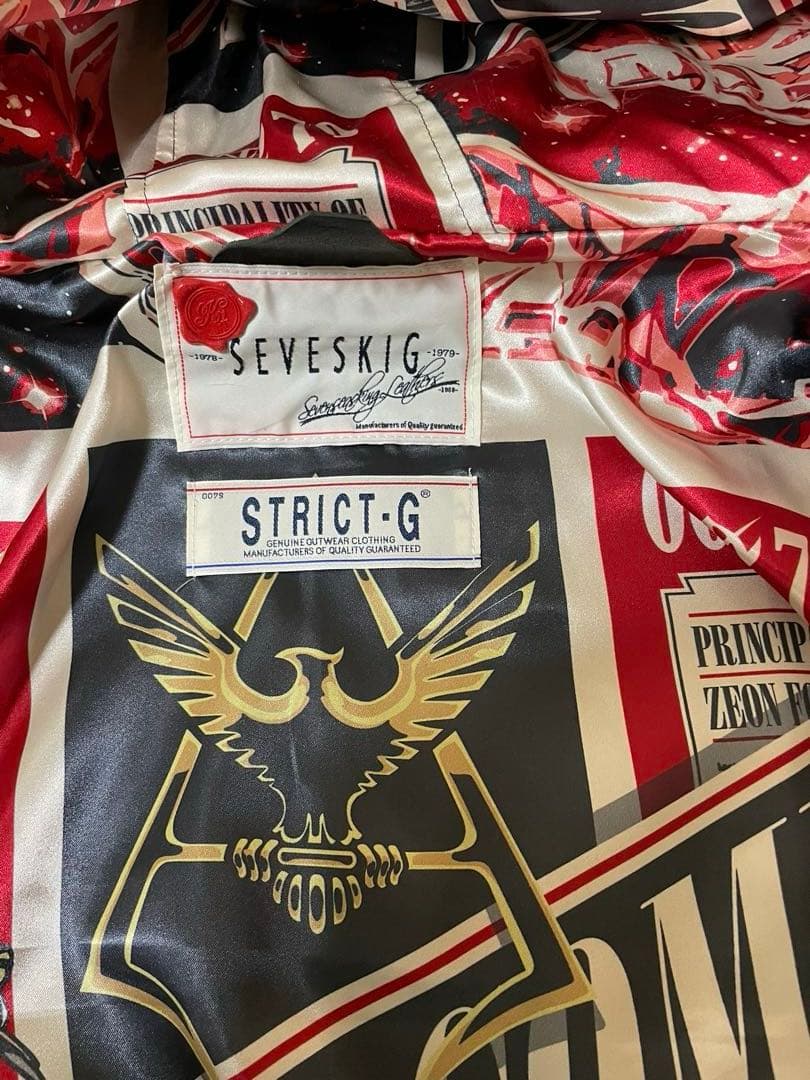 STRICT-G SEVESKIG フーディライダースジャケット シャアモデル