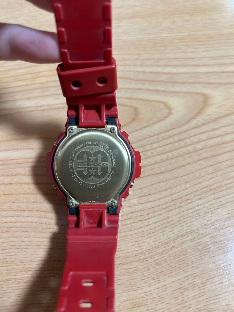 G-SHOCK デジタル腕時計 レッド　CASIO30周年