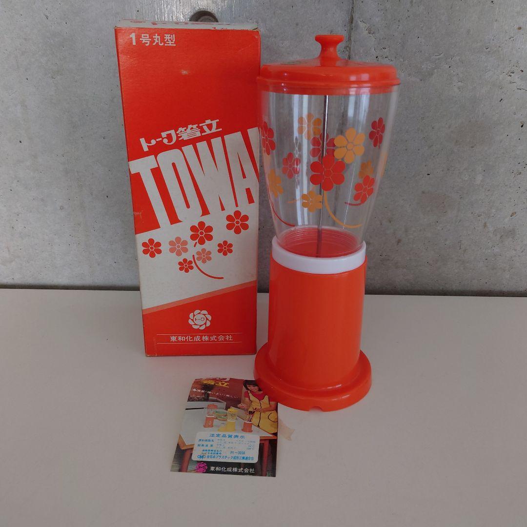 昭和レトロポップ花柄　トーワ箸立て