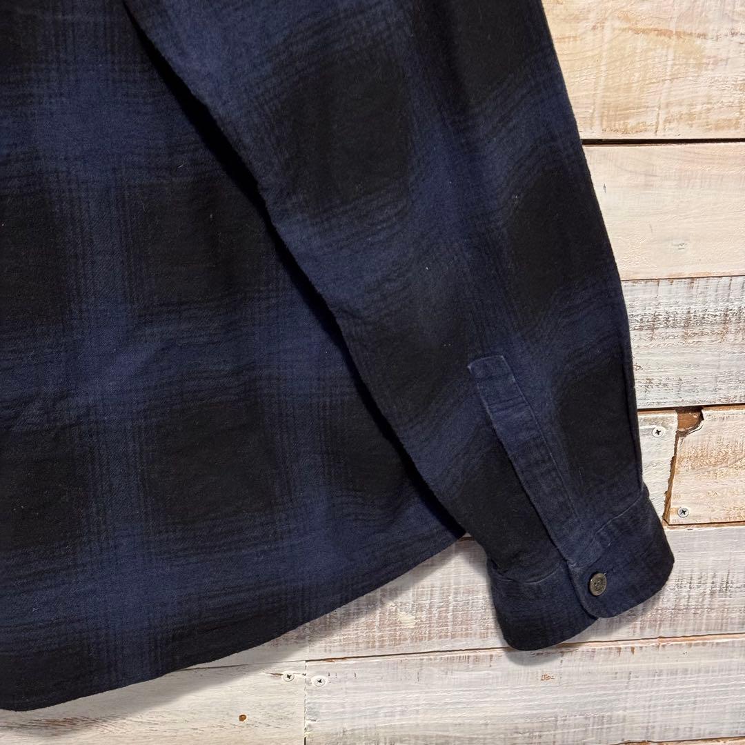 RADIALL ラディアル オンブレチェックシャツ XL ワッペン 刺繍